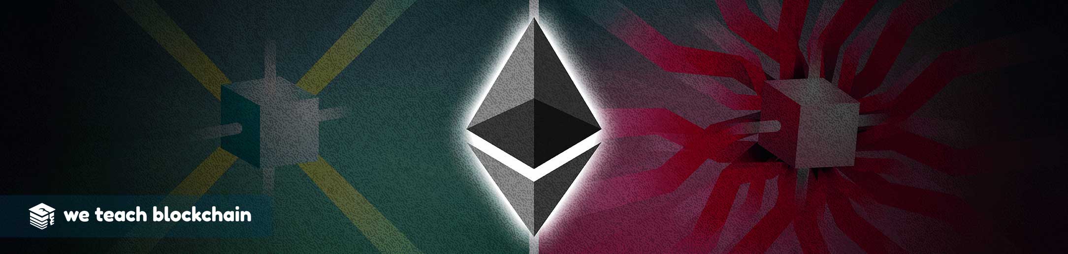 Ethereum logo over first image